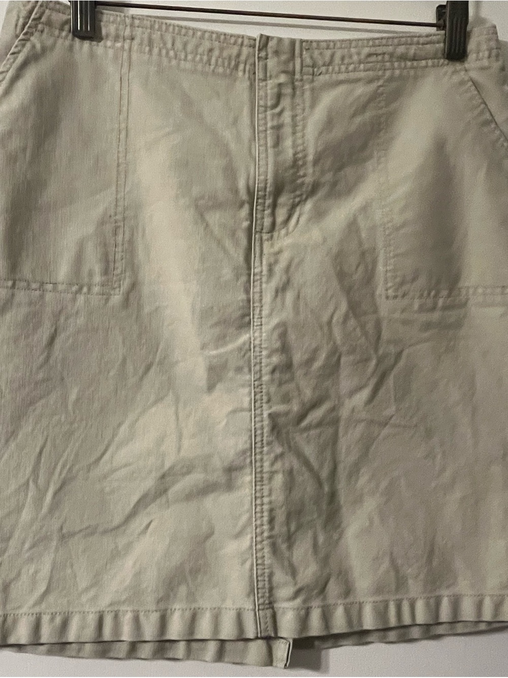 Vintage Women’s Casual Khaki Skirt - Lightweight Everyday Style
